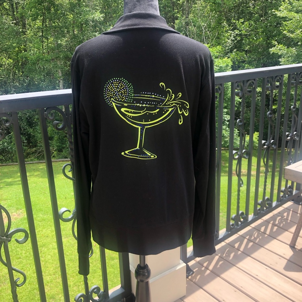 Margaritaville Black Zip up Jacket XL